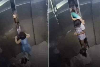 brave angel heartwarming cctv shows girl bravely standing between closing doors to rescue kids from faulty elevator 1771688810365 16 9