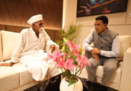 Pramod Sawant meets Sambhaji Bhide in Sanquelim, praises youth outreach efforts 1 image 79
