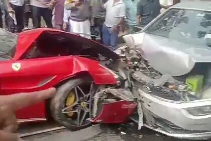 thenewsminute 2026 02 22 pdodj8xb FerraricrashHyd22022026