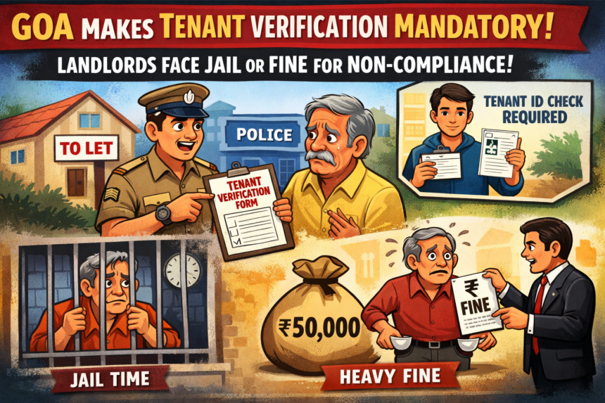 Goa Makes Tenant Verification Mandatory; Landlords Face Jail or Fine for Non-Compliance 1 20260309 1234 Image Generation simple compose 01kk8pjr53fyss8zadrp53sazq