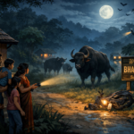 20260320 1148 Bison in Sanguem Village simple compose 01km4y9jvffjj9njhah9aj5cbe
