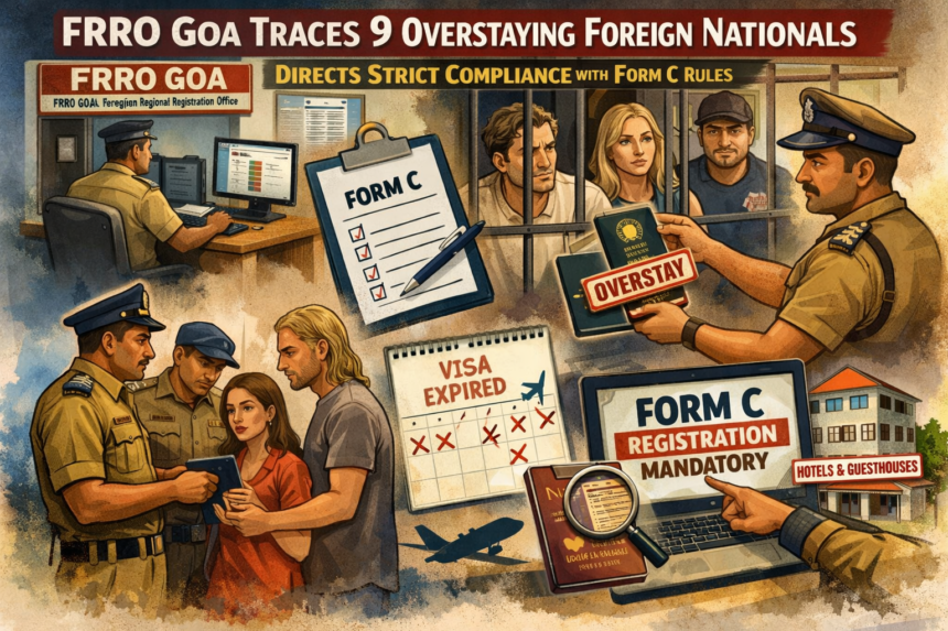 FRRO Goa Traces 9 Overstaying Foreign Nationals, Directs Strict Compliance with Form C Rules 1 20260326 0938 Image Generation simple compose 01kmm57jq1fhm9j95vq5kydken