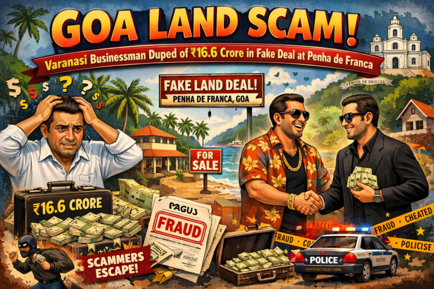 Goa Land Scam: Varanasi Businessman Duped of ₹16.6 Crore in Fake Deal at Penha de Franca 1 20260330 1539 Goa Land Scam simple compose 01kmz3f2hfewf89hswz1165t8r