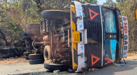 LPG Tanker Overturns At Paddi, Highway Blocked 1 ScreenShot Tool 20260303182537 1