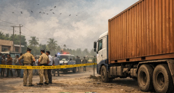 Unidentified Man Dies by Suicide Near Container Truck in Karaswada 1 Screenshot 2026 03 02 105248