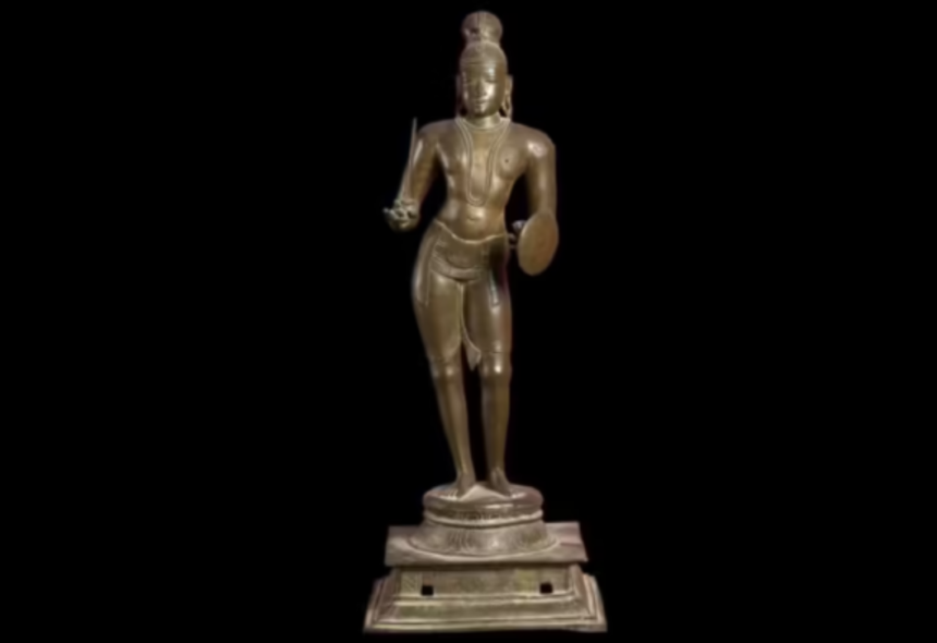 Oxford’s Ashmolean Museum Returns 16th Century Saint Thirumankai Alvar Bronze Idol to India 1 Screenshot 2026 03 05 090509