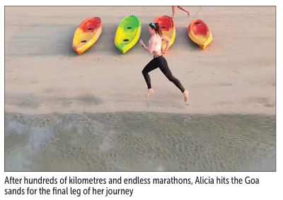 German ultrarunner’s 700km solo run for women’s empowerment reaches Goa 1 Screenshot 2026 03 09 082145 1