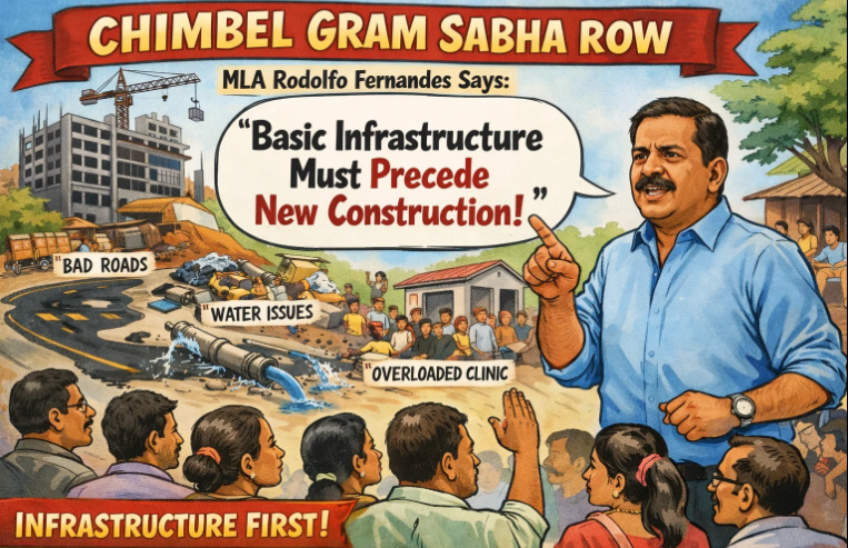 Chimbel Gram Sabha Row: MLA Rodolfo Fernandes Says Basic Infrastructure Must Precede New Construction 1 Screenshot 2026 03 16 111638