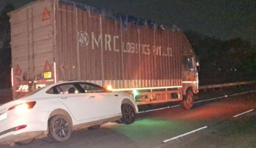 Car Rams Container Truck on Mapusa–Pernem Highway; Driver Fatigue Suspected 1 Screenshot 2026 03 28 105030