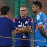 Suryakumar Yadav Gautam Gambhir Ajit Agarkar meeting