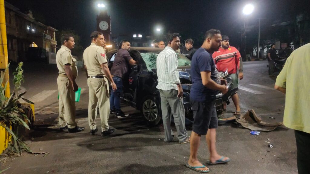 Speeding Bullet Collides With Taxi in Mapusa, Two Seriously Injured 2 WhatsApp Image 2026 03 22 at 12.22.45 PM
