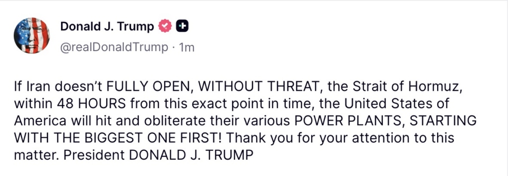 Trump Threatens to 'Obliterate' Iran Power Plants Over Hormuz Blockade 2 image 4 2