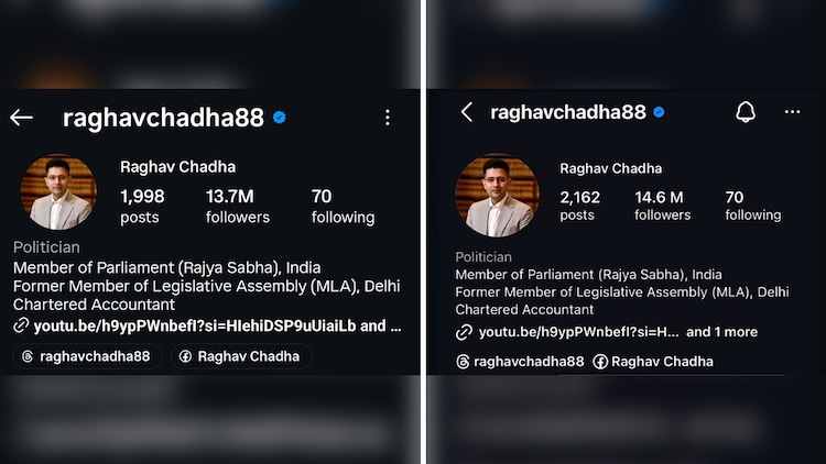RAGHAV CHADHA LOSES 1 MILLION FOLLOWERS AFTER BJP SWITCH SHOCK 1 1 2026 04 25T132230.612