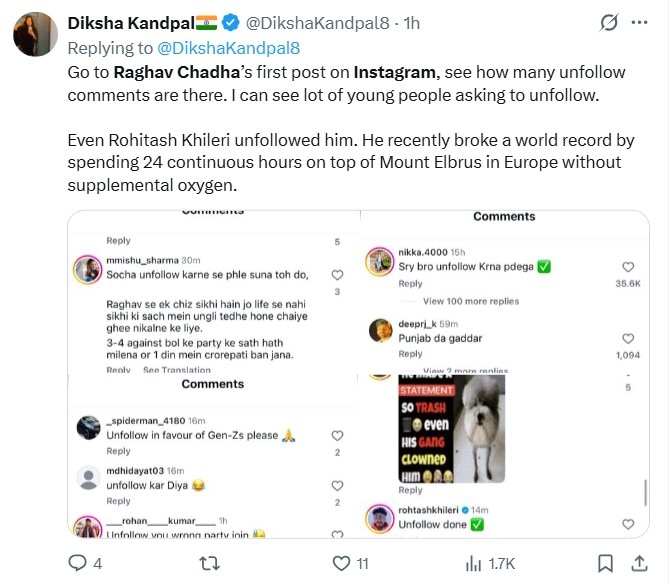 RAGHAV CHADHA LOSES 1 MILLION FOLLOWERS AFTER BJP SWITCH SHOCK 2 1000000682