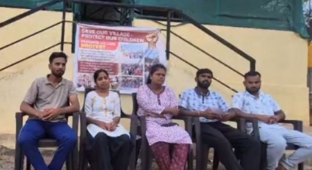 Mollem villagers continue protest against Parsekar Foods plant 1 1000000803