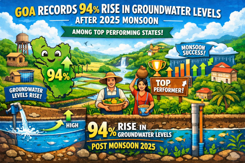 Goa Records 94% Rise in Groundwater Levels After 2025 Monsoon, Among Top Performing States 1 20260404 1131 Image Generation simple compose 01knbh90pffg6brcam4h0ykgnz
