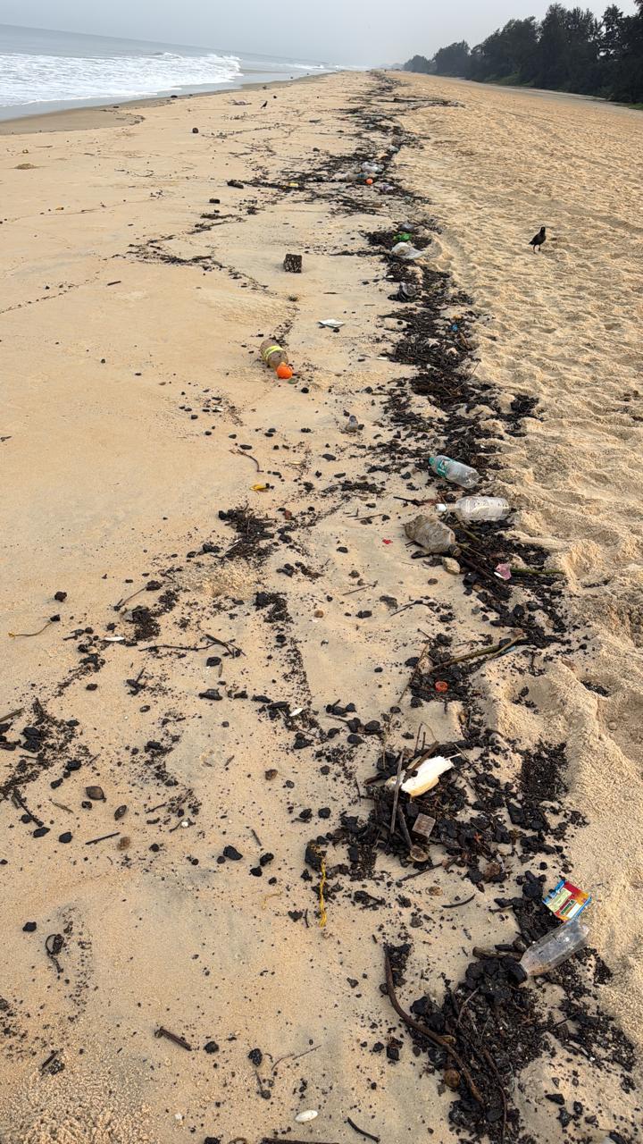 Tar Balls, Plastic Waste Wash Ashore at Mobor; Authorities Urged to Intervene 1 6301ec33 93b1 4131 8c5b d94d79b84b7b