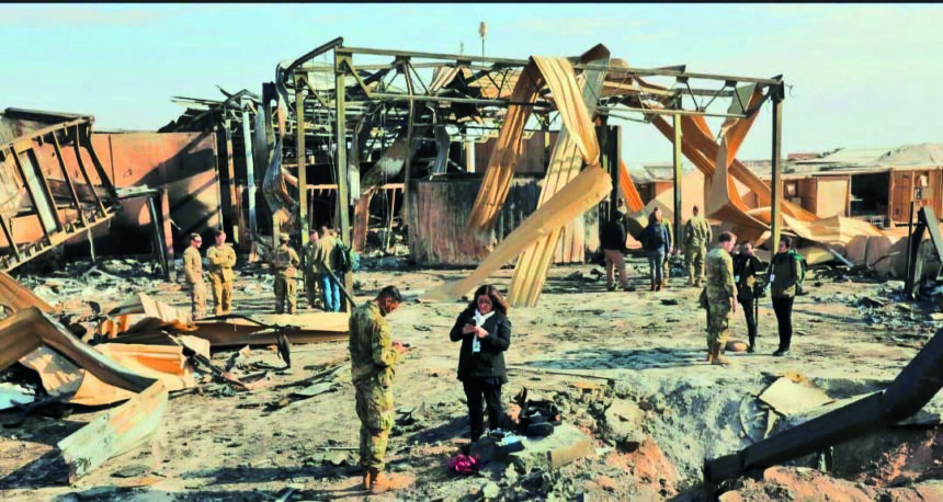 A US military base in Iraq hot by Iran