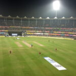 Barsapara Cricket Stadium match under floodlights