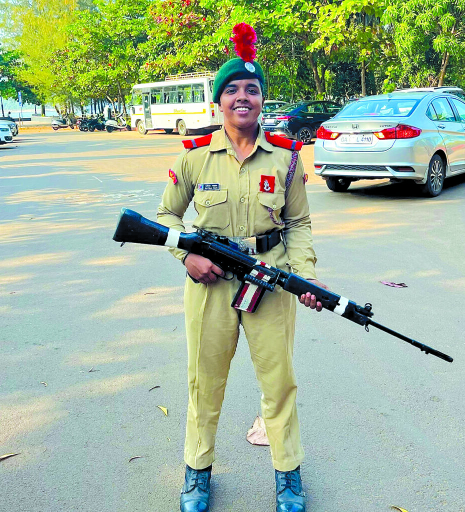 Success comes in battalions to Shiroda girl 3 Ratika Naik in her NCC uniform 1 scaled e1777204363465