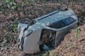 Goa: Car Skids Off Road at Redeghati in Valpoi; Two Escape Unhurt 1 Screenshot 2026 04 01 105232