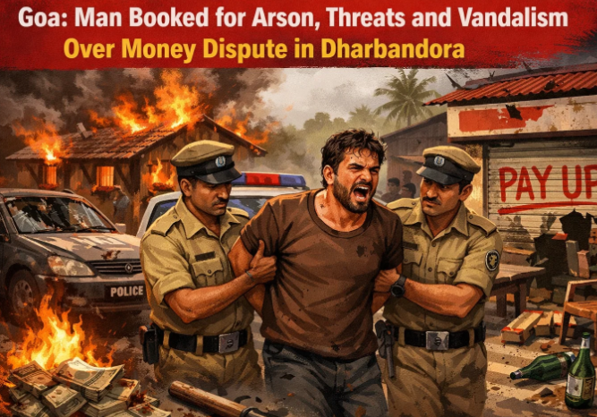 Goa: Man Booked for Arson, Threats and Vandalism Over Money Dispute in Dharbandora 1 Screenshot 2026 04 13 102900