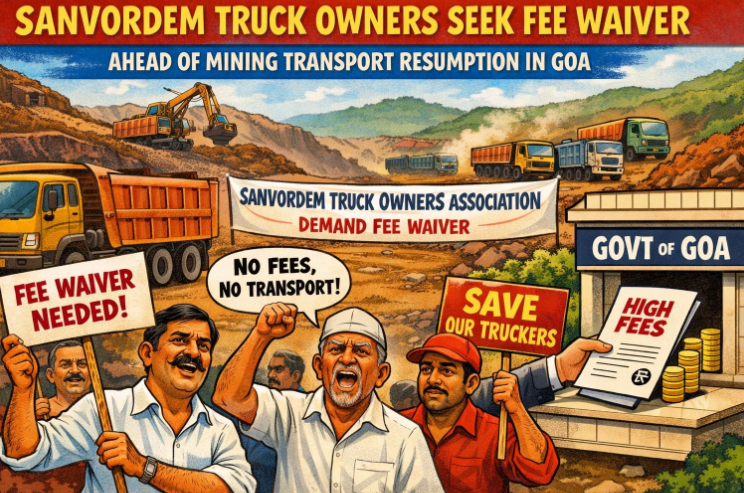 Sanvordem Truck Owners Seek Fee Waiver Ahead of Mining Transport Resumption in Goa 1 Screenshot 2026 04 14 123230