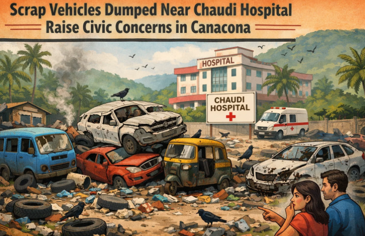 Scrap Vehicles Dumped Near Chaudi Hospital Raise Civic Concerns in Canacona 1 Screenshot 2026 04 17 122202
