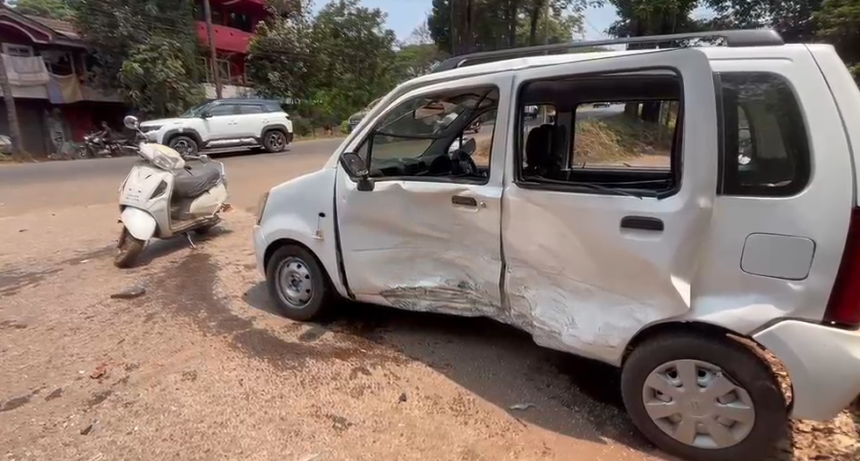 Two Cars Collide at Accident-Prone Spot on Curchorem–Sanvordem Road 1 Screenshot 2026 04 19 130111