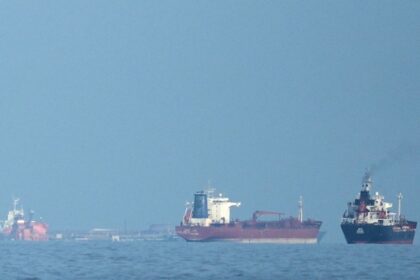 oil tankers and cargo ships line up in the strait of hormuz photo ap 132955686 16x9 0