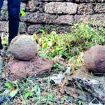 22 VH Old Goa canonballs found
