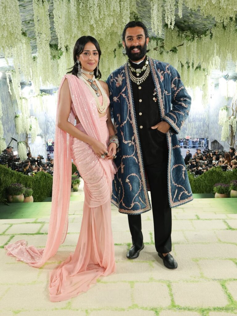 Indian Celebs Shine as Couture Meets Craft at Met Gala 2026 4 ELLEFashion Maharaja Sawai Padmanabh Singh and Princess Gauravi Kumari wore Prabal Gurung to M