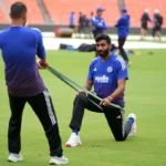 Jasprit Bumrah practice India vs West Indies Test 2025