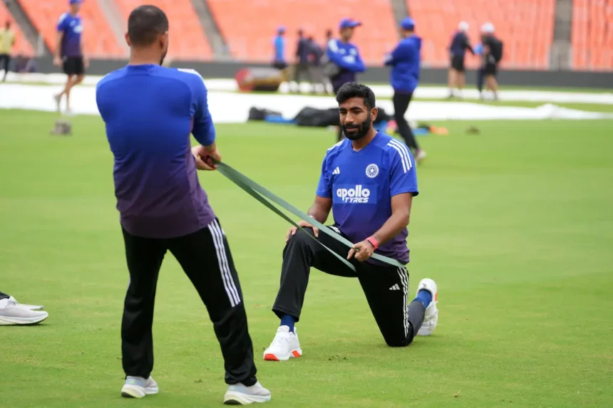 Jasprit Bumrah practice India vs West Indies Test 2025