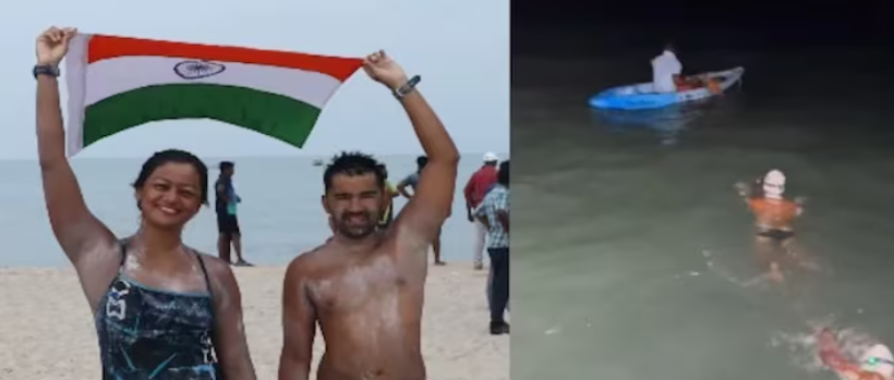 Bengaluru IT Couple Creates History with First Side-by-Side Swim from Sri Lanka to India via Ram Setu Route 1 Screenshot 2026 05 12 094458