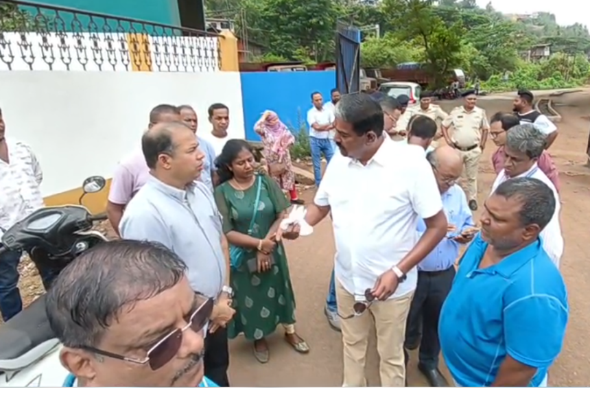 Tension at Vailankanni Chapel Site as MLA Sankalp Amonkar Opposes MPA Demarcation Exercise 1 Screenshot 2026 05 19 125044