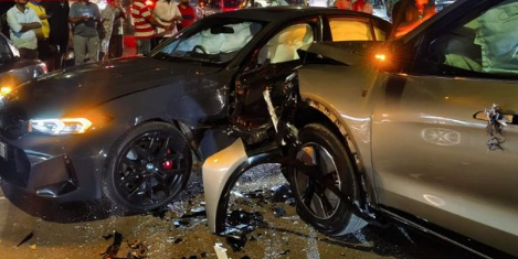 Car Rams Into Multiple Vehicles at Dona Paula Circle; Drunk Driving Case Registered 1 Screenshot 2026 05 20 094724