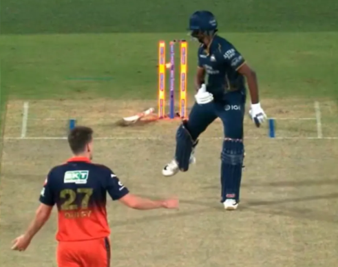 Sai Sudharsan Becomes Second Player to Register Hit-Wicket Dismissal in IPL Knockouts 1 Screenshot 2026 05 27 091437