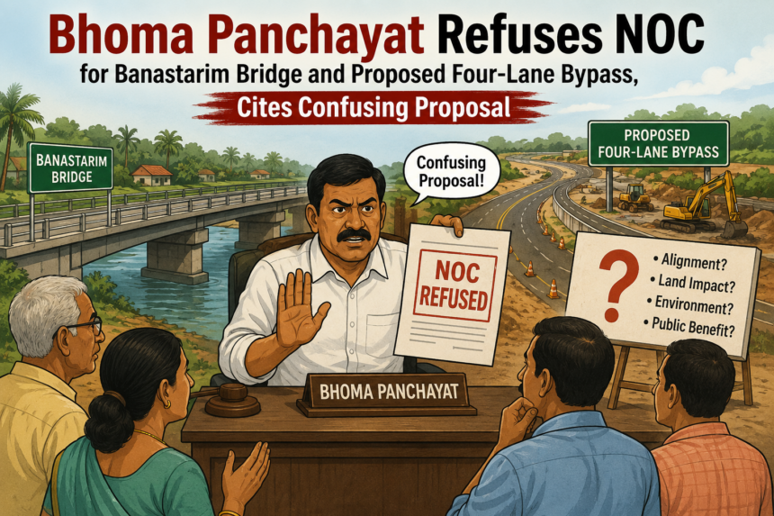 Bhoma Panchayat Refuses NOC for Banastarim Bridge and Proposed Four-Lane Bypass, Cites Confusing Proposal 1 ChatGPT Image Jun 30 2026 03 45 48 PM