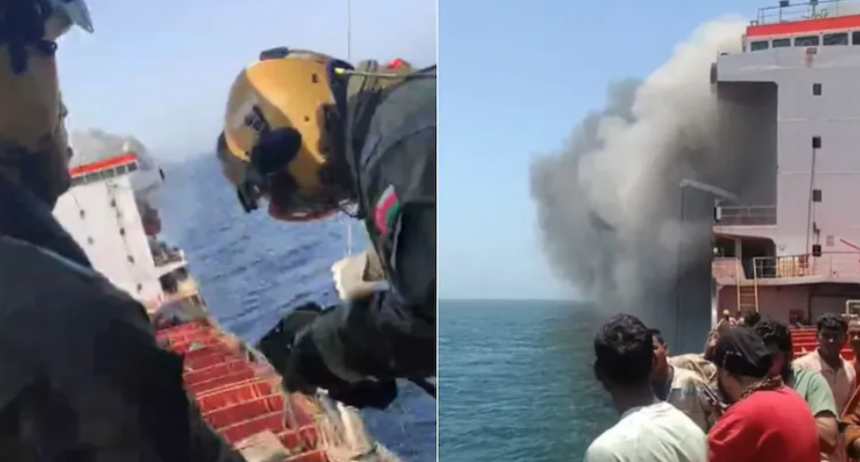 Distress Audio Emerges After US Navy Strike on Tanker Off Oman; 24 Indian Crew Members Rescued 1 Screenshot 2026 06 10 093751