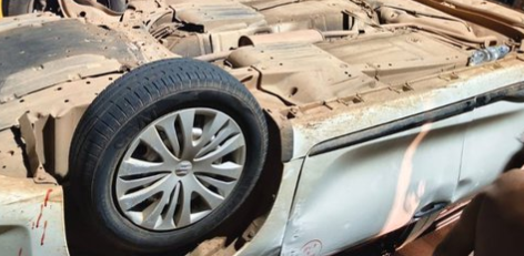 Rent-a-Car Vehicle Overturns at Karnale, Madkai; Driver Injured 1 Screenshot 2026 06 15 091907