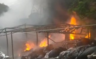 Fire Erupts at Scrap Yard Near Binani in Colvale, No Injuries Reported 1 Screenshot 2026 06 24 094046