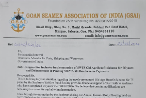 Goan Seamen Association Submits Memorandums to Union Shipping Minister on Welfare Issues 1 Screenshot 2026 06 26 122051