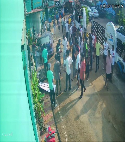 Drunk driver crashes into café at Tito’s Lane, damages statue and glass door 1 WhatsApp Image 2026 06 01 at 10.41.47 AM