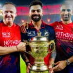 Andy Flower Virat Kohli Mo Bobat RCB IPL 2026 trophy