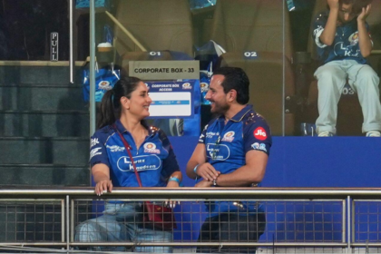 Saif Ali Khan Kareena Kapoor IPL match