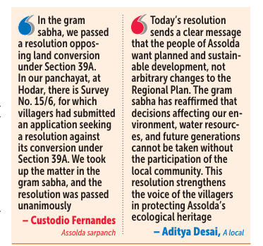 After Varca, Assolda rejects Section 39A land conversions 1 Screenshot 2026 07 06 083754