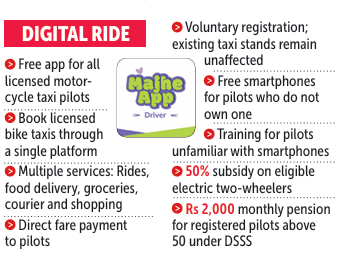 Goa’s bike taxis to go digital – 7 July...