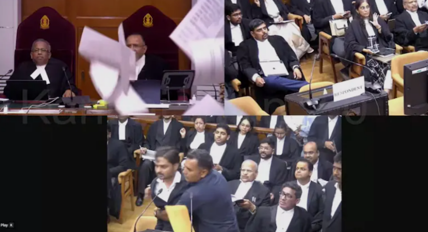 Chaos in Supreme Court: Man Throws Papers, Abuses CJI Surya Kant, Escorted Out After Courtroom Disruption 1 Screenshot 2026 07 11 091302