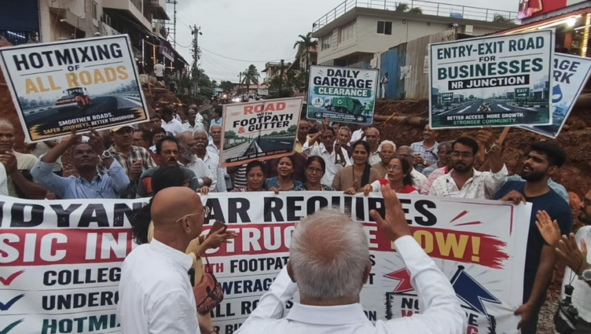 BJP Protests Over Delayed Civic Works at Zuarinagar, Targets Cortalim MLA 1 Screenshot 2026 07 21 095935